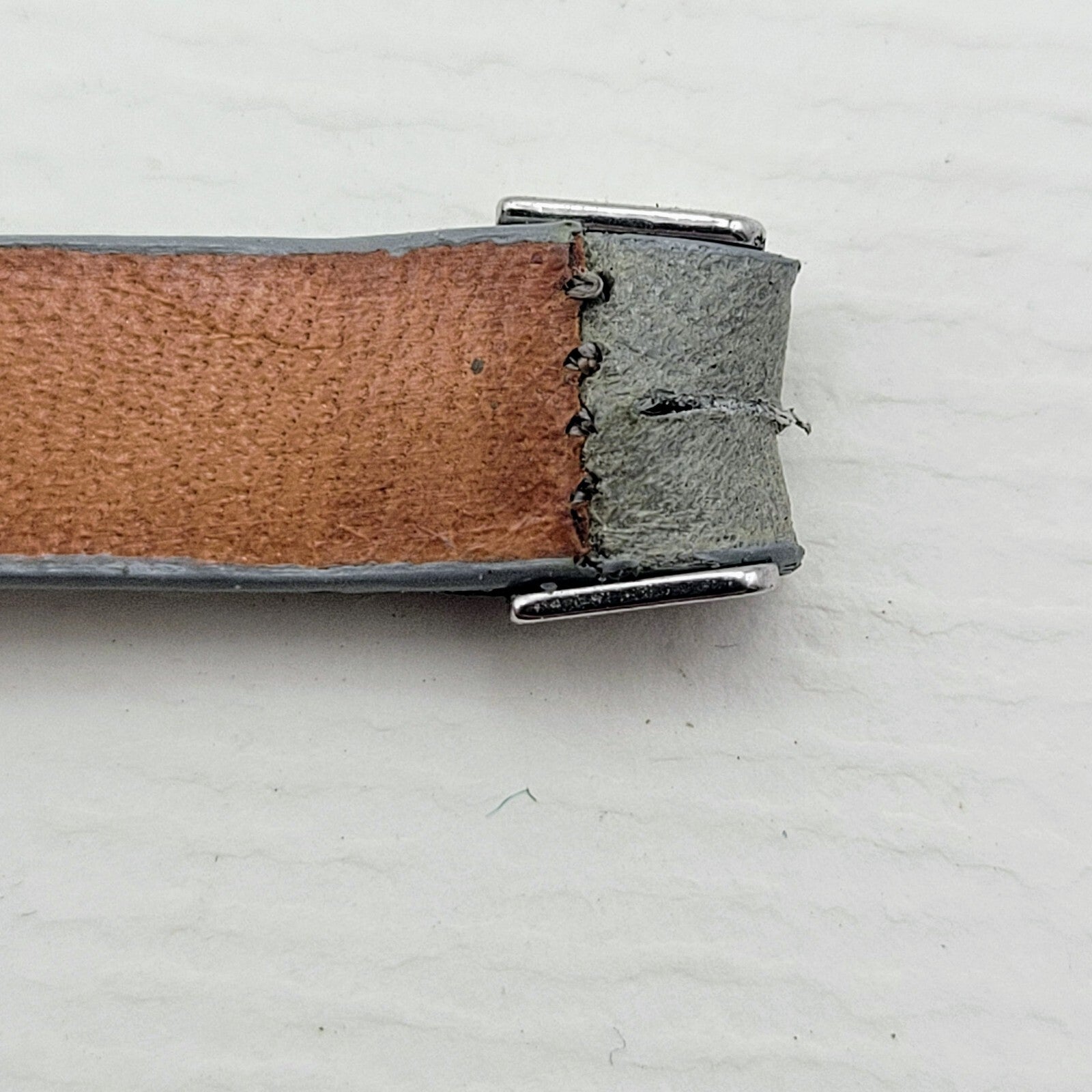 9mm Kreisler Gray Genuine Deluxe Calf Leather Ladies Changette Watch Band #532176