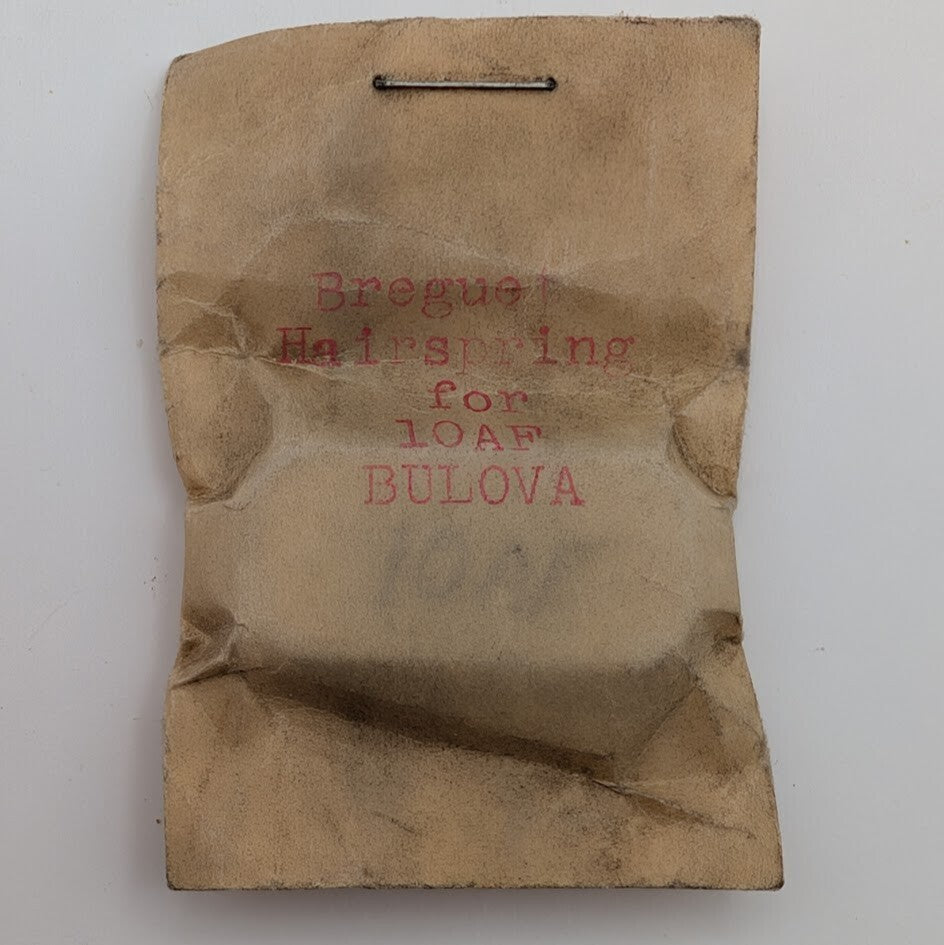 New Old Stock Bulova 10AF Wristwatch Hairspring Lot - Watchmaker Parts0