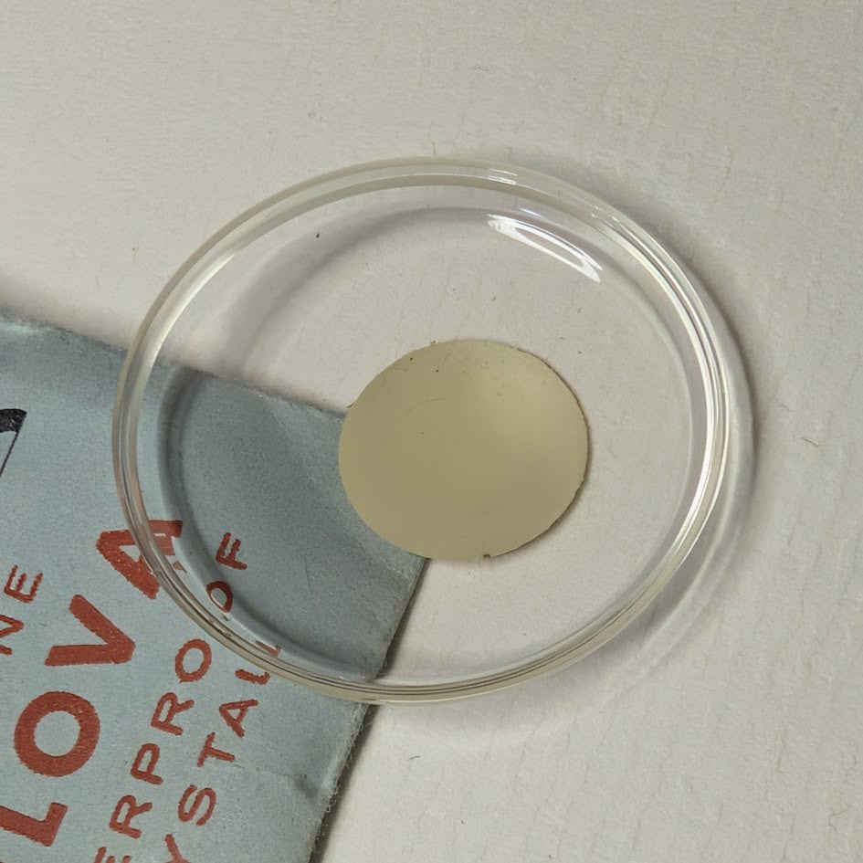 Bulova Snap In Type Lift High Dome Watch Crystal OEM Part# 30.58MM 1210E-21