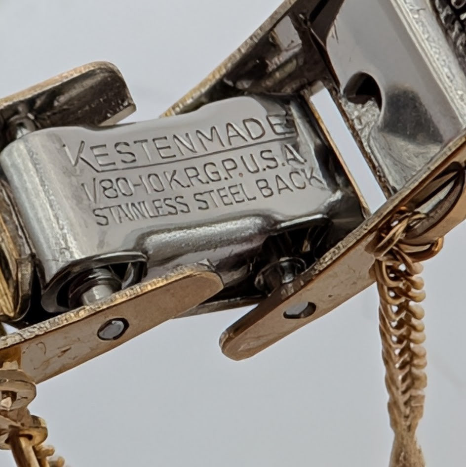 Vintage Kestenmade 14mm Gold Tone 1/80 10K RGP Watch Band – Orig Box NOS3