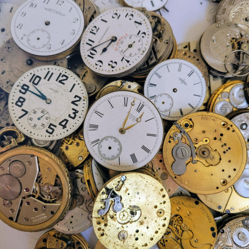 5 Pocket Watch Movement Part Lot - Various Sizes / Grades / Makers - Choose #0