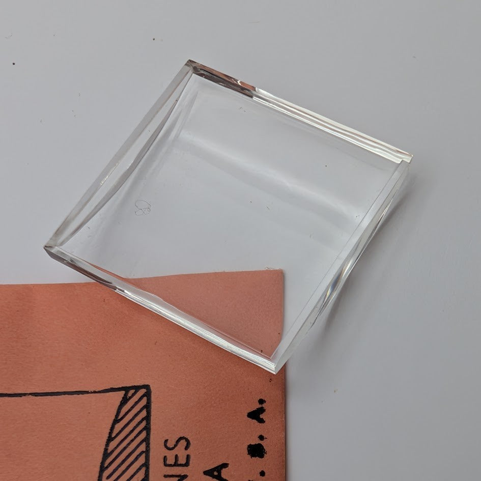 SUC RE255 22.5x22.5mm Rectangular Watch Crystal Longines Bulova NOS2