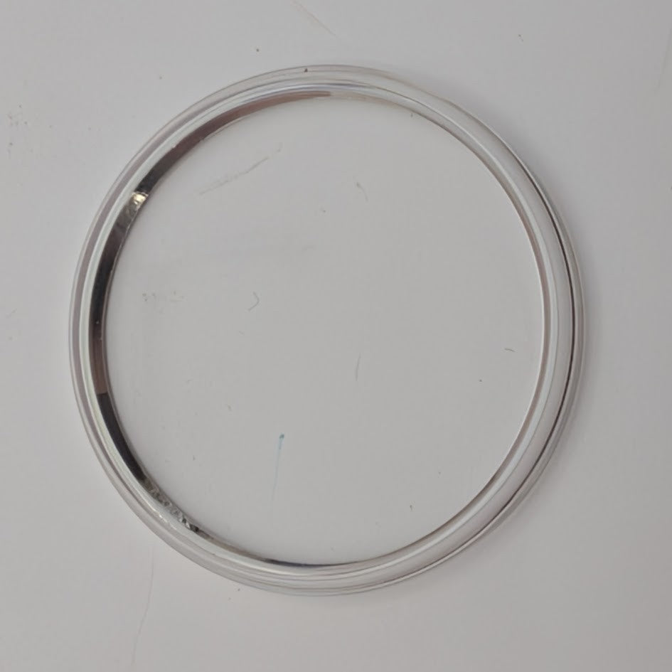 Aftermarket Seiko 31mm Acrylic Flat Top Watch Crystal w Silver Tension Ring4