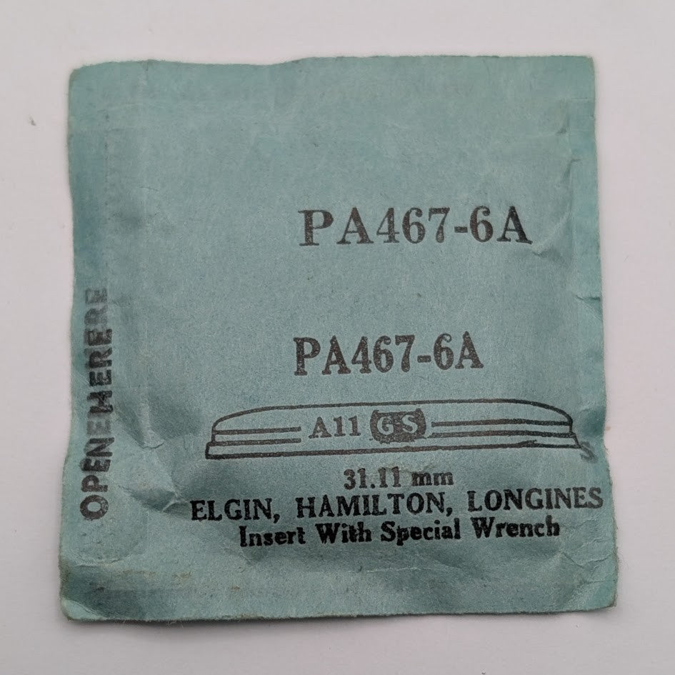 GS PA4676A 31.11mm Crystal for Elgin Hamilton Longines NOS Sealed0