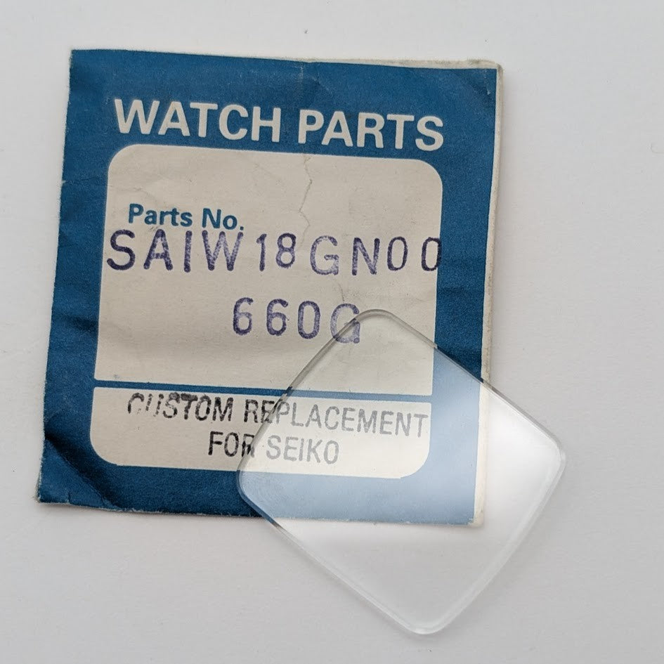 Aftermarket Seiko Crystal SAIW18GN00 28.5x25mm Square/Cushion Glass NOS0