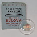 Genuine NOS Bulova 28.3mm Press Dome Replacement Watch Crystal Part # 1112E0
