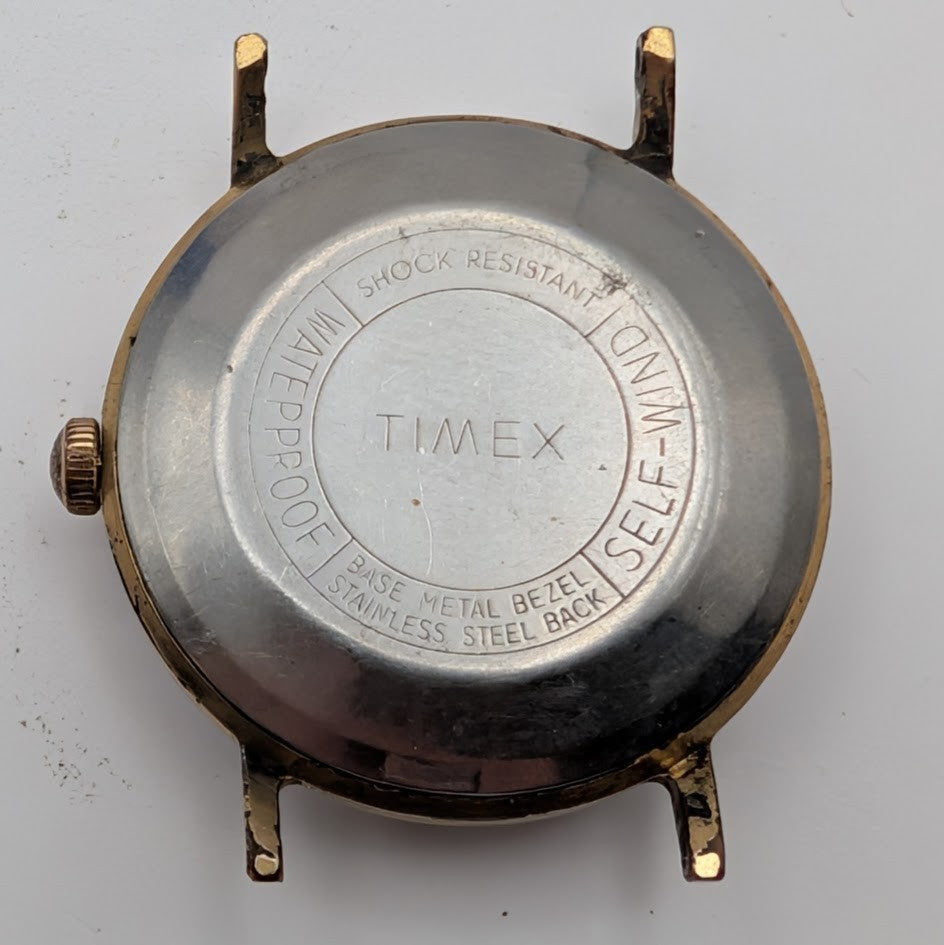 Timex Viscount Self-Wind 4047 3163 (1963) – Gold-Tone Case – Parts/Repair4