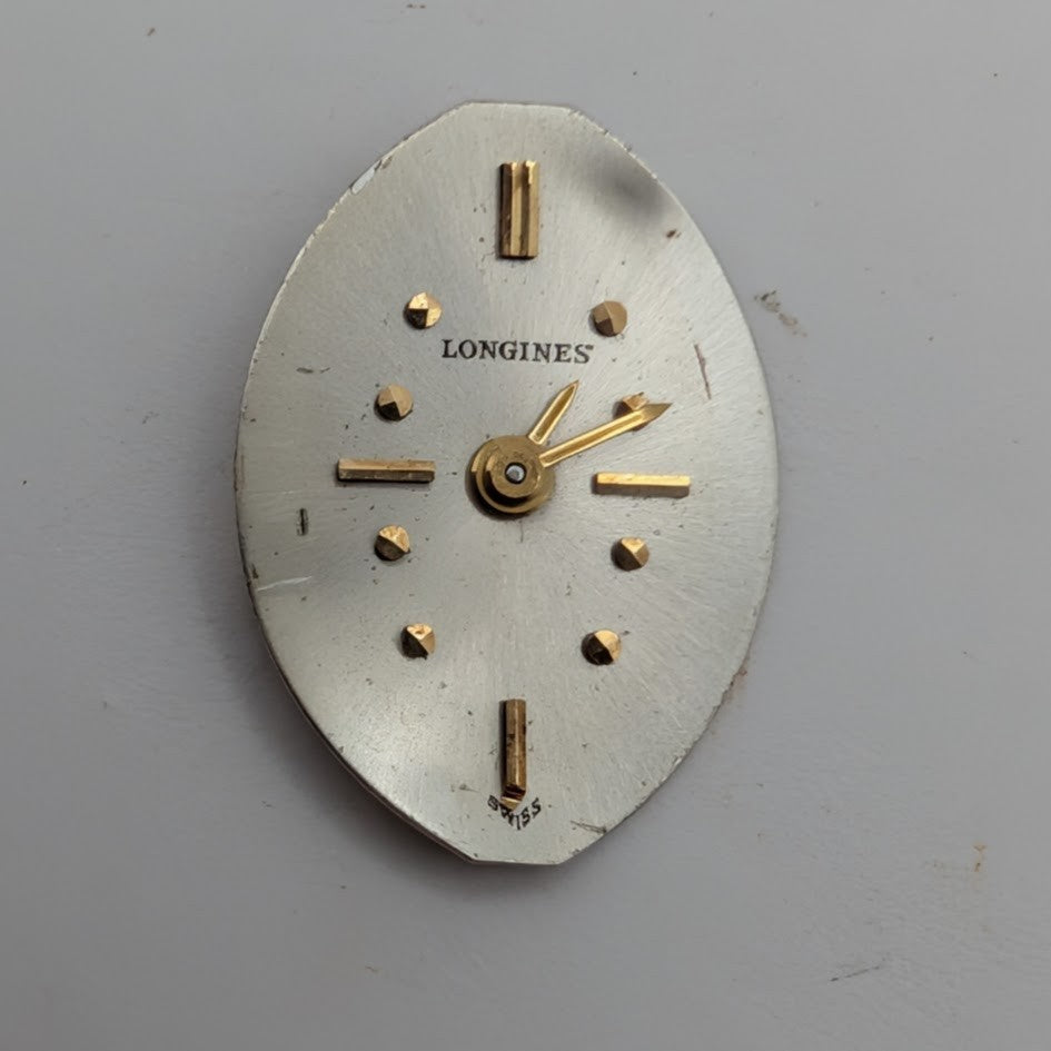 1961 Longines 4LLV 17J Ladies Watch Movement Dial & Crown Runs6
