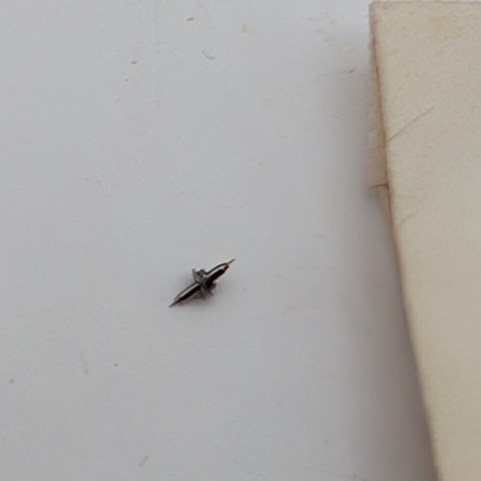 Genuine Hamilton Factory Balance Staff 607570 - 21/0s Grade 721 - New Old Stock1