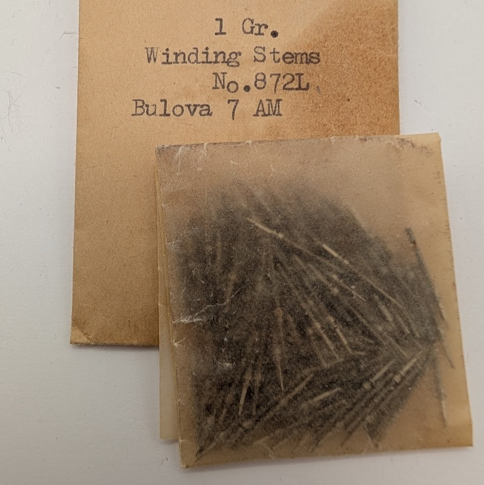 Bulova 7AM Winding Stems No. 872L – Vintage Lot, 1 Gram Package0