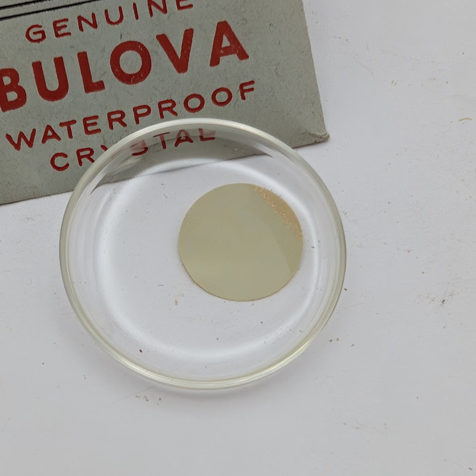 NOS Bulova 28.3mm Watch Crystal – Low Dome Press Type – 1112E-11