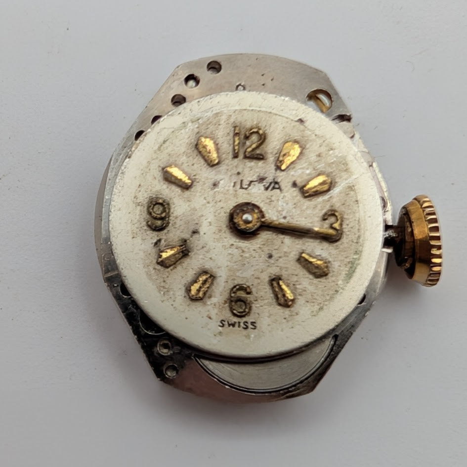 Vintage Bulova Cal 6BM Women's Watch Movement Running Ticks 6 BM 17j M0 Swiss1
