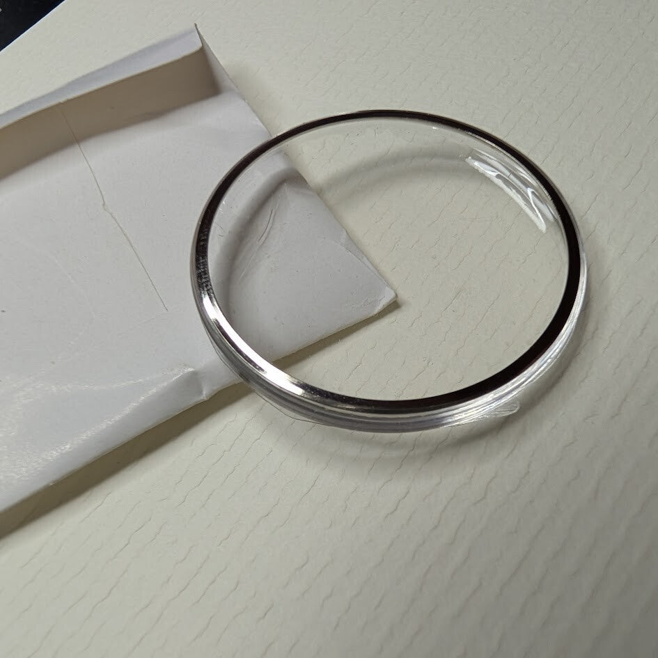Aftermarket Omega Acrylic Crystal #5000 - Silver Tension Ring - 29.6mm1