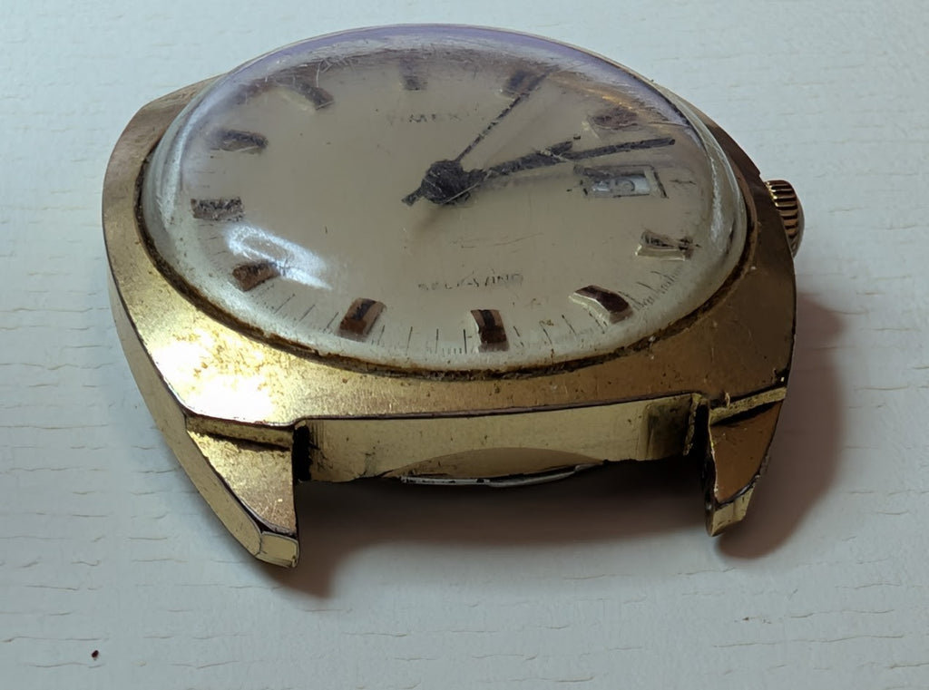 1971 Timex Viscount Self-Wind Date Watch – Not Running – Parts/Repair10